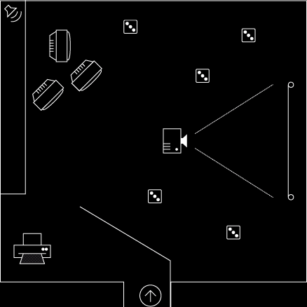 Raumskizze: Närrische Träume